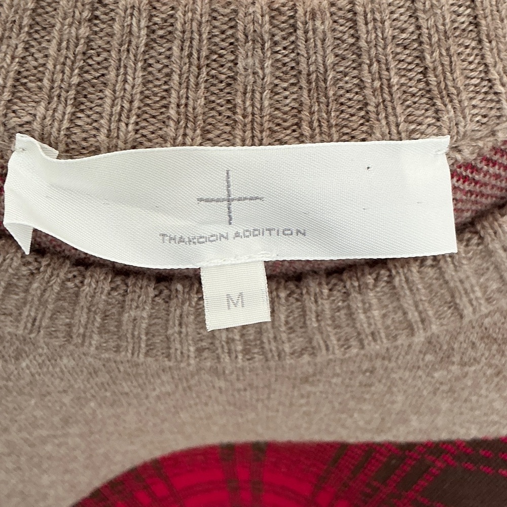 Thakoon Brown and Red Plaid Sweater Dress - Picture 3 of 3